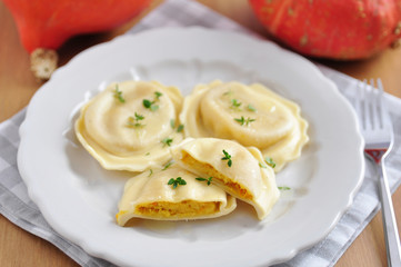 Kürbis Ravioli