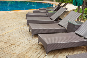 Poolside loungers