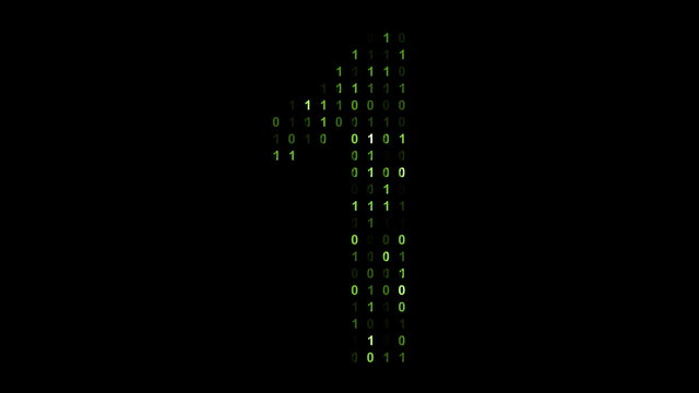 Binary code screen matrix style