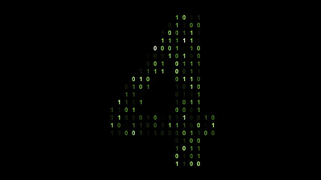 Binary code screen matrix style