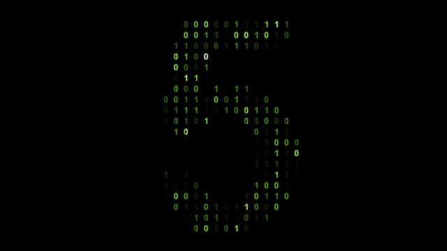 Binary code screen matrix style