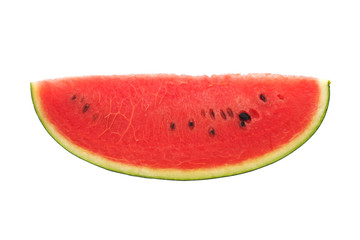 piece of watermelon on white background