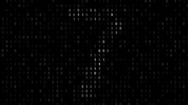 Binary code screen matrix style