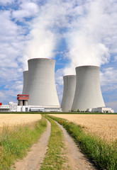Fototapeta na wymiar Elektrowni jądrowej Temelin w Czechach Europie