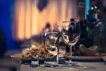 Table wine glasses for wine