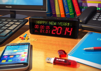 New Year 2014 concept