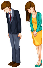 A girl and a boy in their formal attires