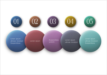 Vector buttons options - infographics design