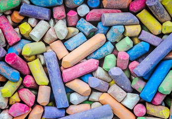 color chalks background
