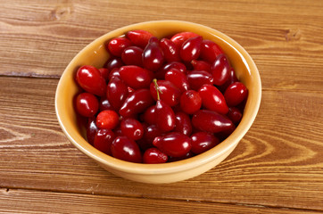 Fresh cornel berries