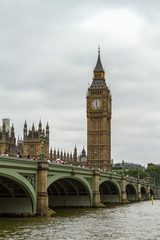 Fototapeta na wymiar Overcast over British Parliament