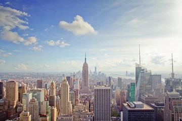 Rolgordijnen New York city skyscrapers © Who is Danny