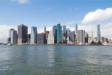 Fototapeta na wymiar New York city skyscrapers