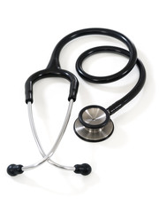 Stethoscope on white background