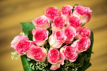 Nice roses in celebration concept