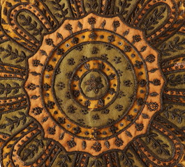 Old  pattern on the fabric of Thai