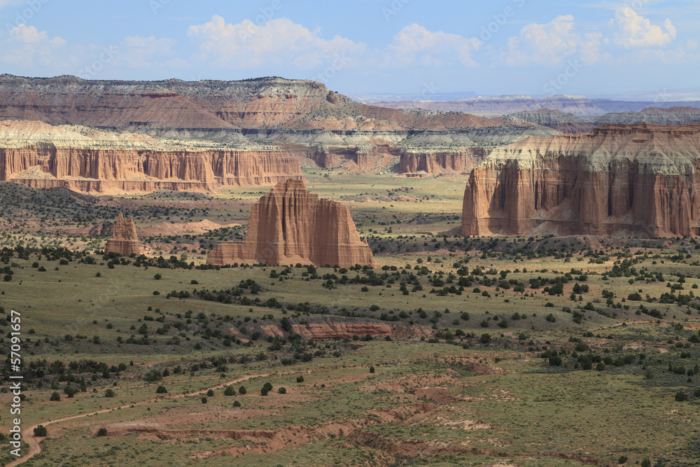 Wall mural Cathedral Valley,  Capitol Reef National Park