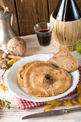 roasted parasol mushroom