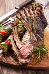 gegrillter Lammkarree