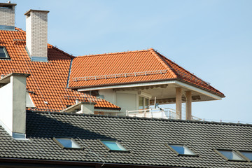 Dach bloku mieszkalnego