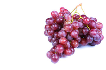 red grape isolated on white