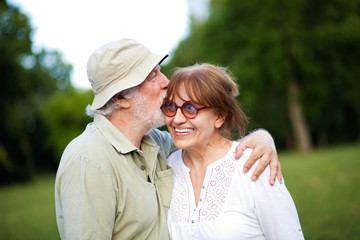 Senior couple in love