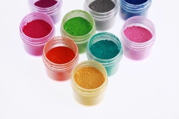 Colorful pigments powders