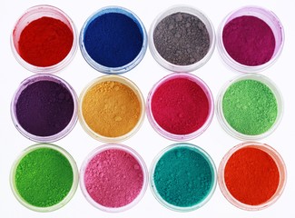 Colorful pigments powders