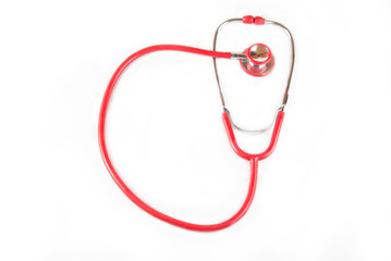 Red stethoscope