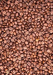 Roasted coffee beans, background