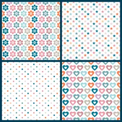 4 Seamless Birthday Pattern Retro Mix © Jan Engel