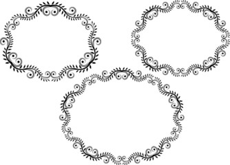 set of decorative frame - design elements