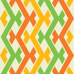 Fotobehang Zigzag kleurrijk naadloos patroon