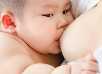 Breast feeding baby