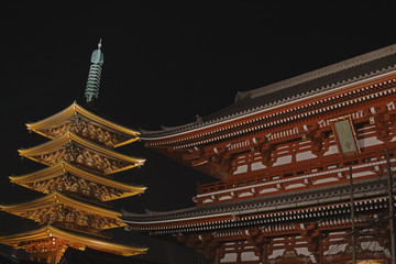 Fototapeta na wymiar Sensoji Temple in Tokyo