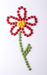 Concept with candies