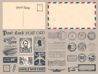 Postage Stamps - obrazy, fototapety, plakaty