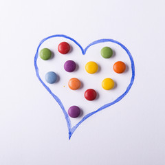 Concept with candies