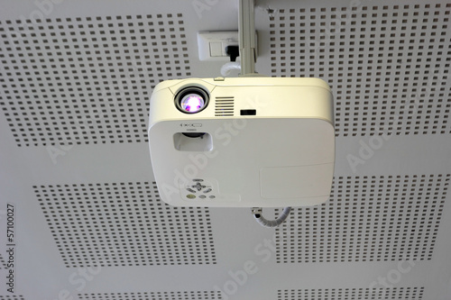 Projector On The Ceiling Stock Photo And Royalty Free
