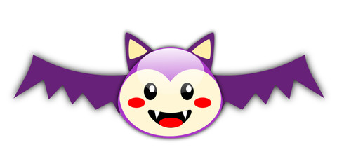 Halloween happy bat