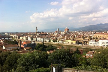 Fototapeta na wymiar Panorama of Florence in Italy