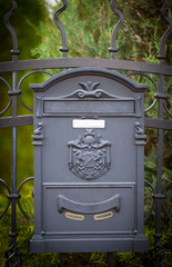 Cloes up of a mailbox on the street