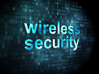 Security concept: Wireless Security on digital background