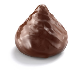 chocolate candy  isolated on white background