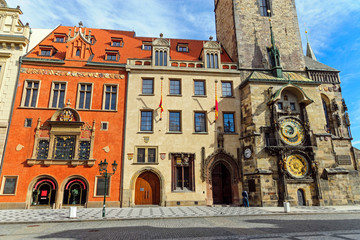 Historic buildings and the astronomical clock