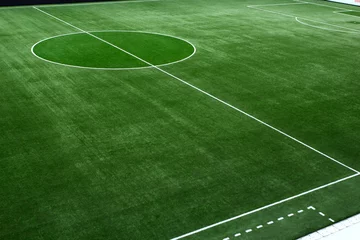Foto op Plexiglas Voetbal voetbalveld