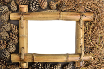frame on a natural background