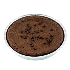 chocolate cake and chip isolated on a white background