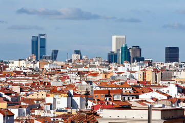 Fototapeta premium Madrid skyscrapers