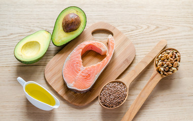 Food with unsaturated fats